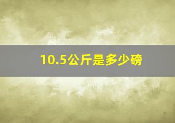 10.5公斤是多少磅