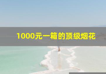 1000元一箱的顶级烟花