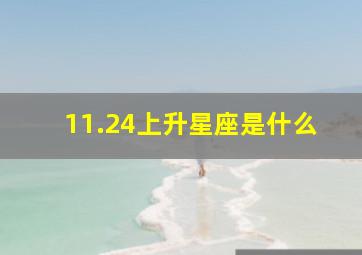 11.24上升星座是什么