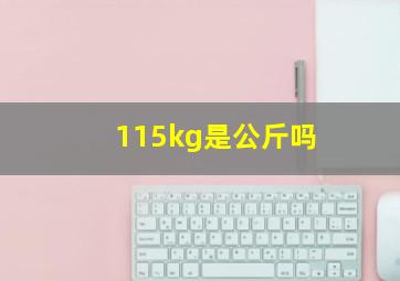 115kg是公斤吗