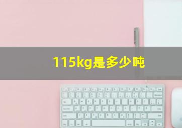 115kg是多少吨