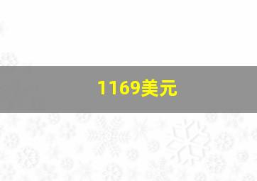 1169美元