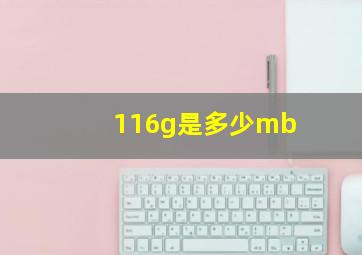 116g是多少mb