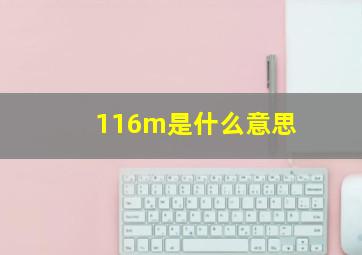 116m是什么意思