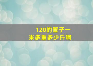 120的管子一米多重多少斤啊