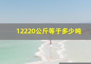 12220公斤等于多少吨