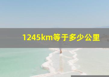 1245km等于多少公里