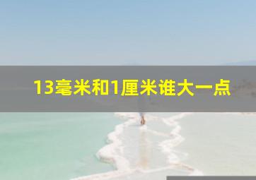 13毫米和1厘米谁大一点