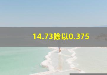 14.73除以0.375