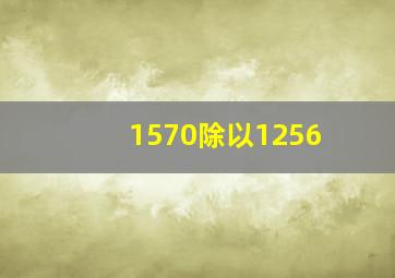 1570除以1256