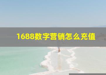 1688数字营销怎么充值