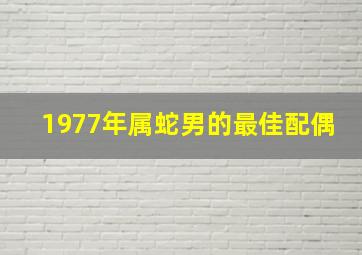 1977年属蛇男的最佳配偶