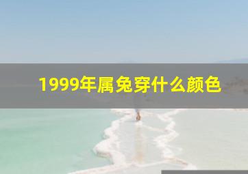 1999年属兔穿什么颜色