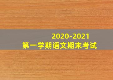 2020-2021第一学期语文期末考试