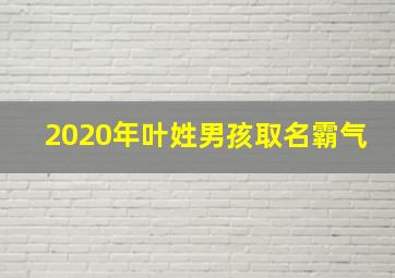 2020年叶姓男孩取名霸气