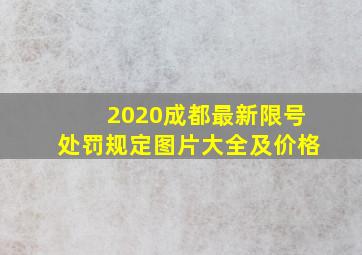 2020成都最新限号处罚规定图片大全及价格