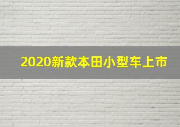 2020新款本田小型车上市