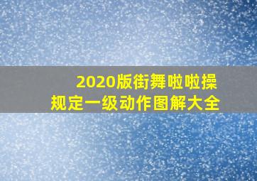 2020版街舞啦啦操规定一级动作图解大全