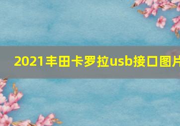 2021丰田卡罗拉usb接口图片