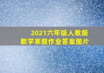 2021六年级人教版数学寒假作业答案图片