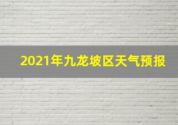 2021年九龙坡区天气预报