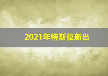 2021年特斯拉新出