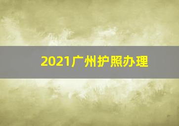 2021广州护照办理