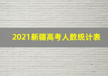 2021新疆高考人数统计表