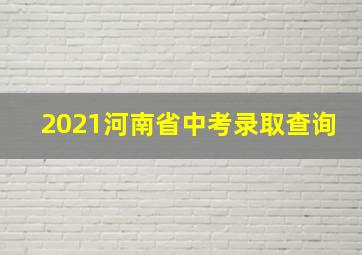 2021河南省中考录取查询