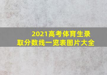 2021高考体育生录取分数线一览表图片大全