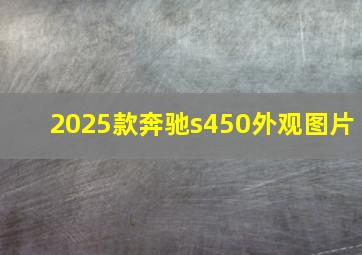 2025款奔驰s450外观图片