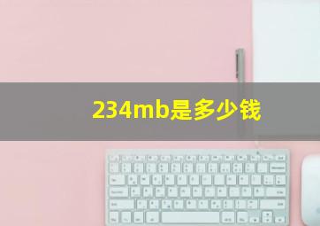 234mb是多少钱