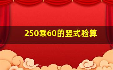 250乘60的竖式验算