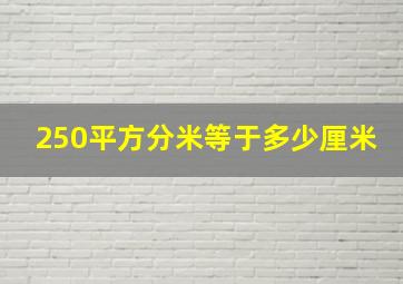 250平方分米等于多少厘米