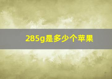 285g是多少个苹果