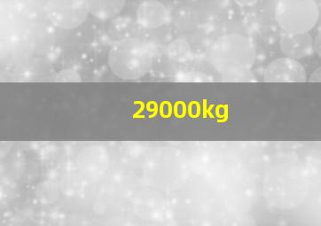 29000kg