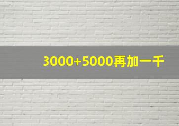 3000+5000再加一千