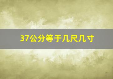 37公分等于几尺几寸