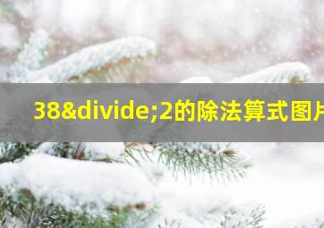 38÷2的除法算式图片