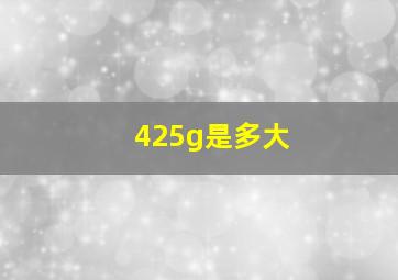 425g是多大