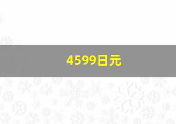 4599日元