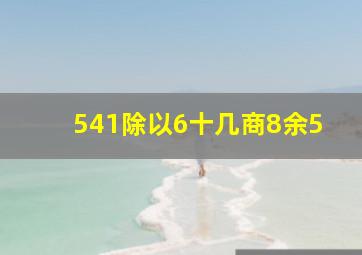 541除以6十几商8余5