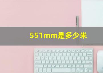 551mm是多少米