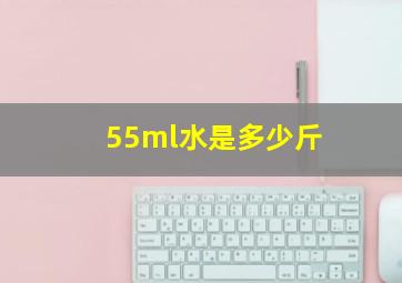 55ml水是多少斤