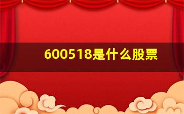 600518是什么股票