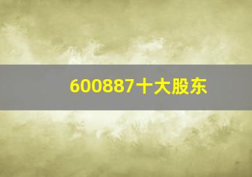 600887十大股东