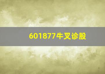 601877牛叉诊股