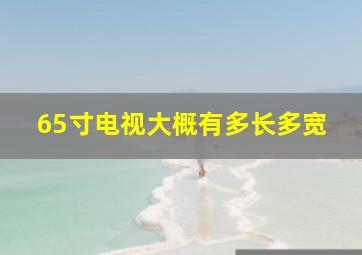 65寸电视大概有多长多宽