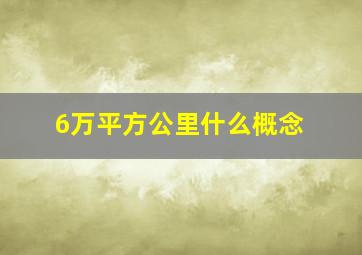 6万平方公里什么概念