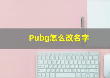 Pubg怎么改名字